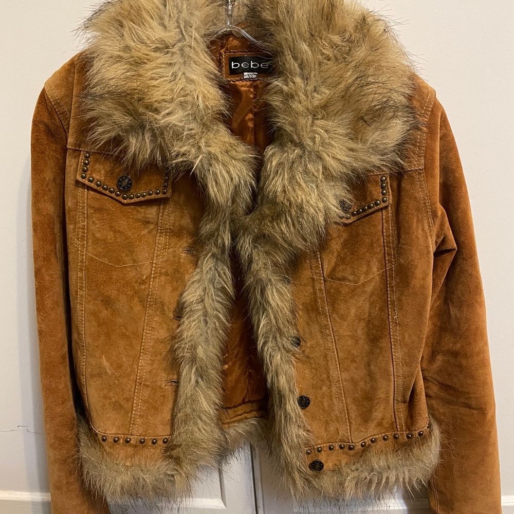 Vintage Suede Bebe Jacket size XS in good condition